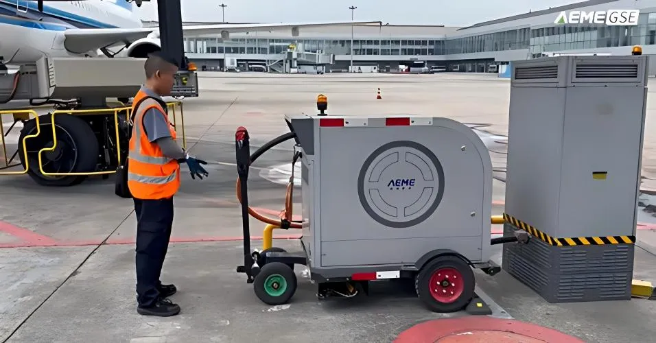 AEME GSE M45D Motorized Cable Reel | Automatic 400 Hz Cable Deployment for Airports