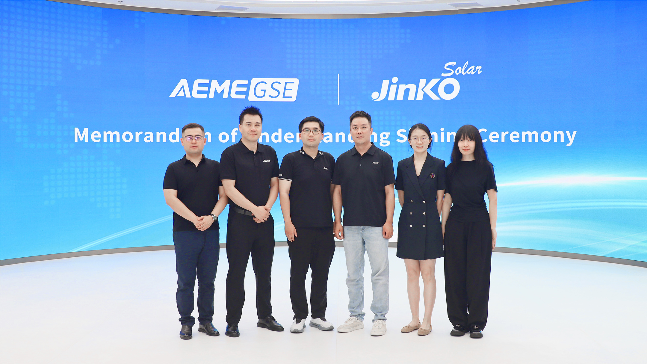 AEME GSE JINKO MoU signing zero carbon hangars airports AEME GSE JINKO MoU signing zero carbon hangars airports
